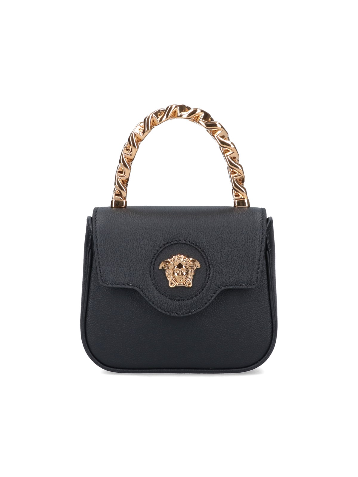 Shop Versace 'the Medusa' Mini Bag In Black  