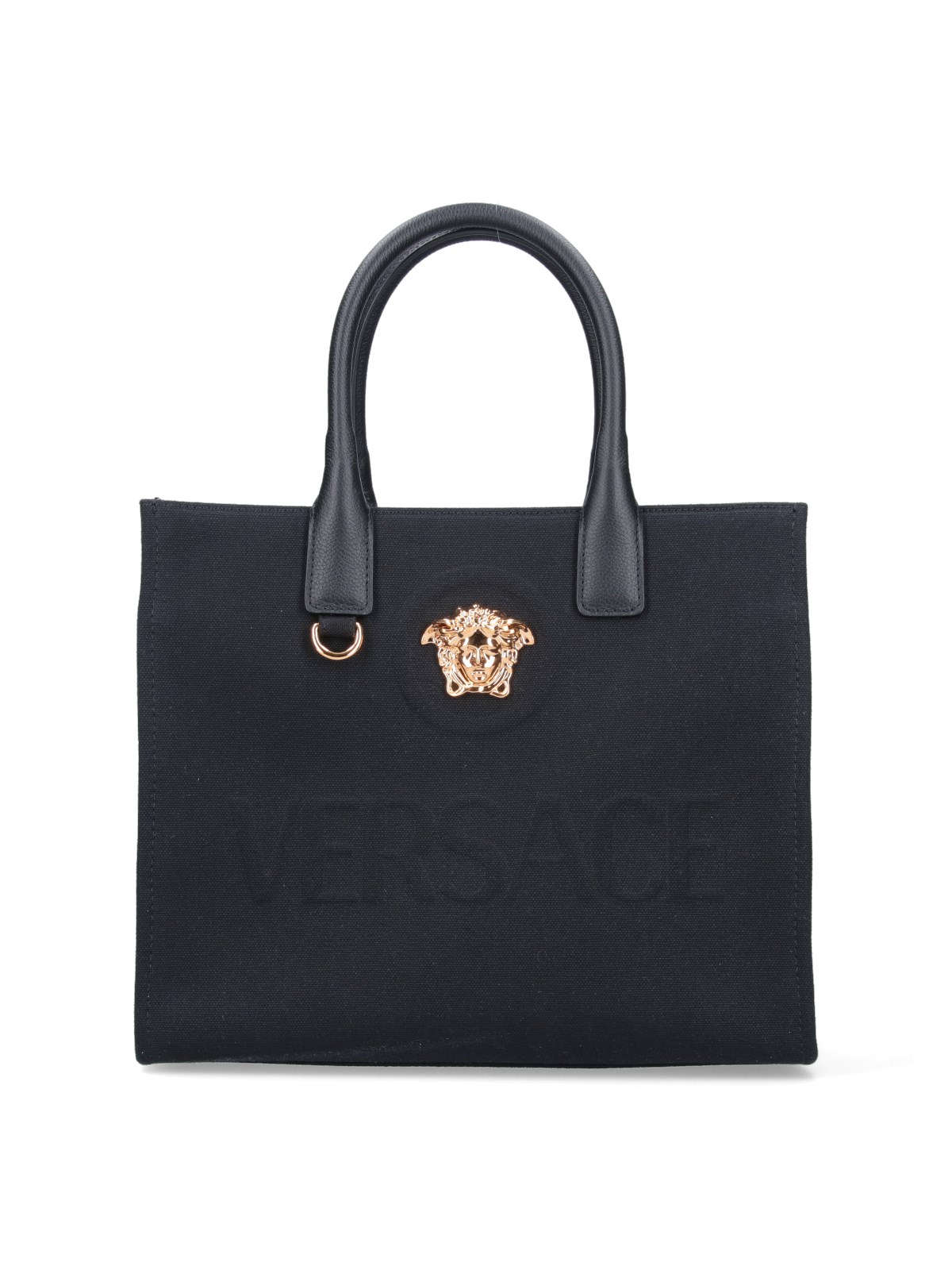 Shop Versace "la Medusa" Tote Bag In Black  