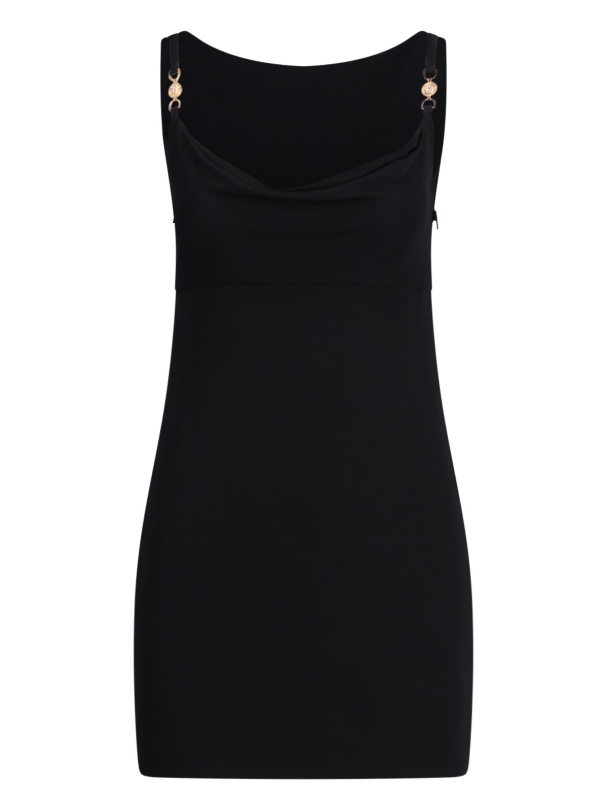 Shop Versace 'medusa '95' Mini Dress In Black  