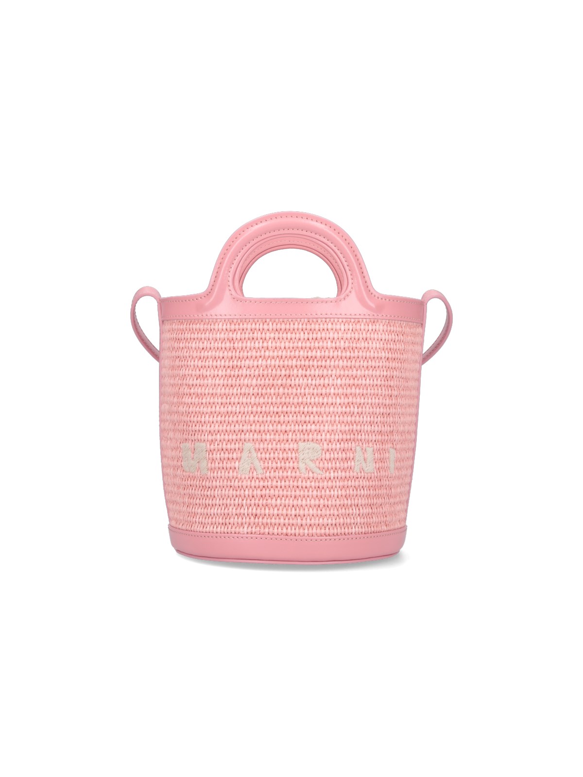 Shop Marni Small Bucket Bag ‘tropicalia' In Pink