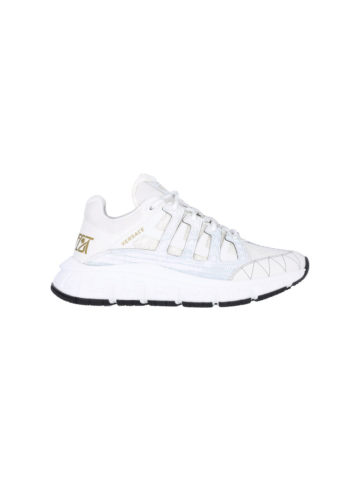 Shop Versace "trigreca" Sneakers In White