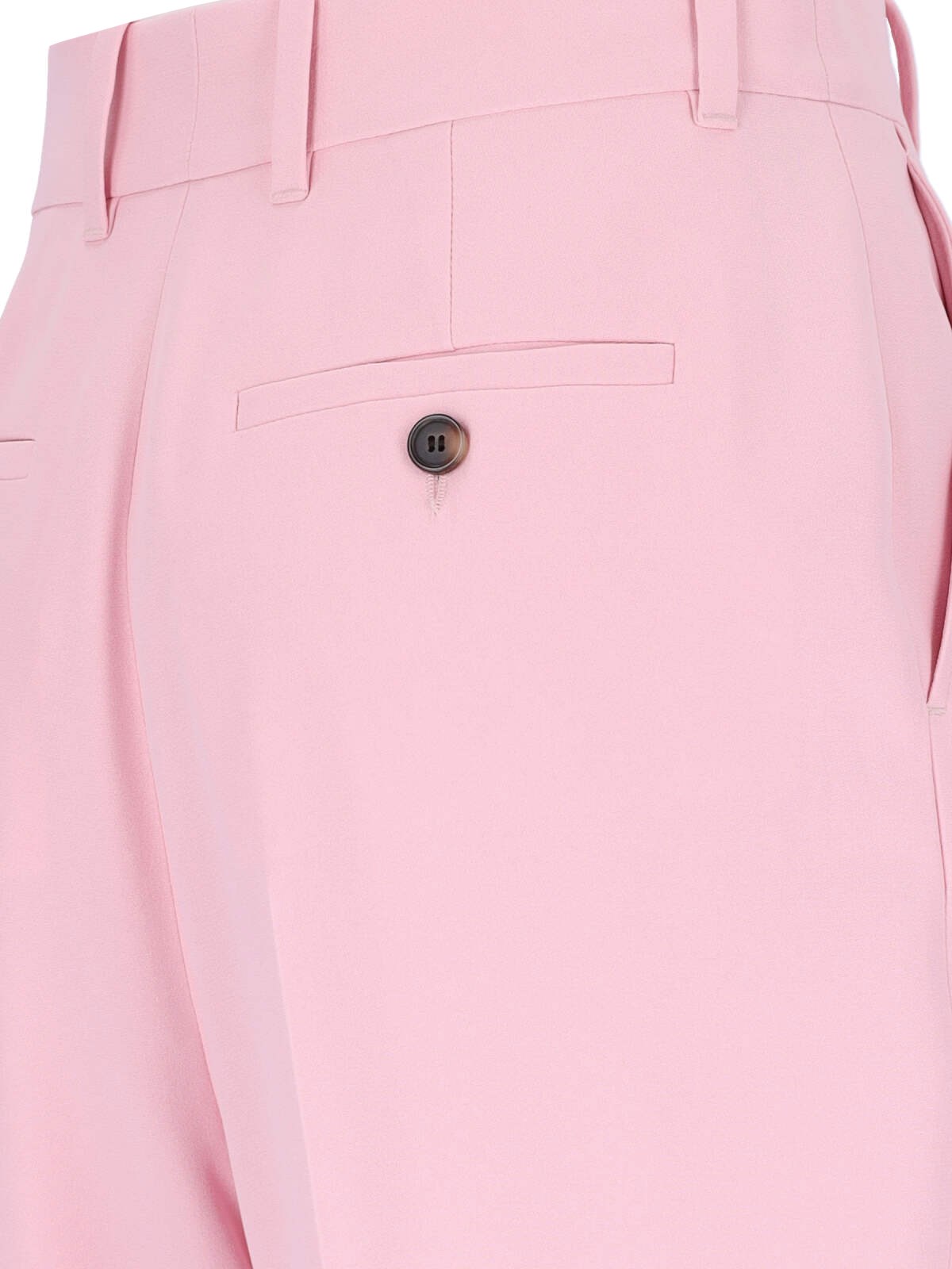 【送料&関税込】Alexander McQueen Pink Crepe Cigarette Pant Alexander McQueen Women's Leaf Crepe Cigarette Trousers in