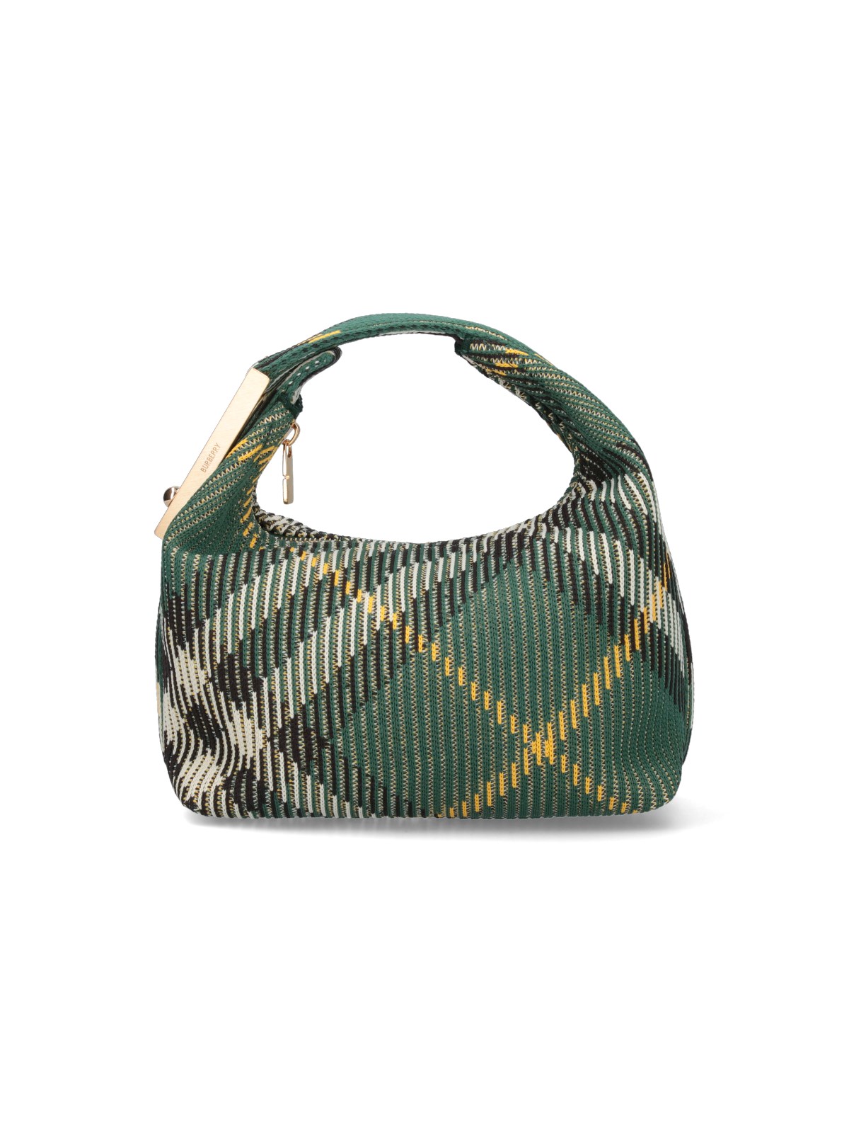 Shop Burberry 'peg' Mini Handbag In Green