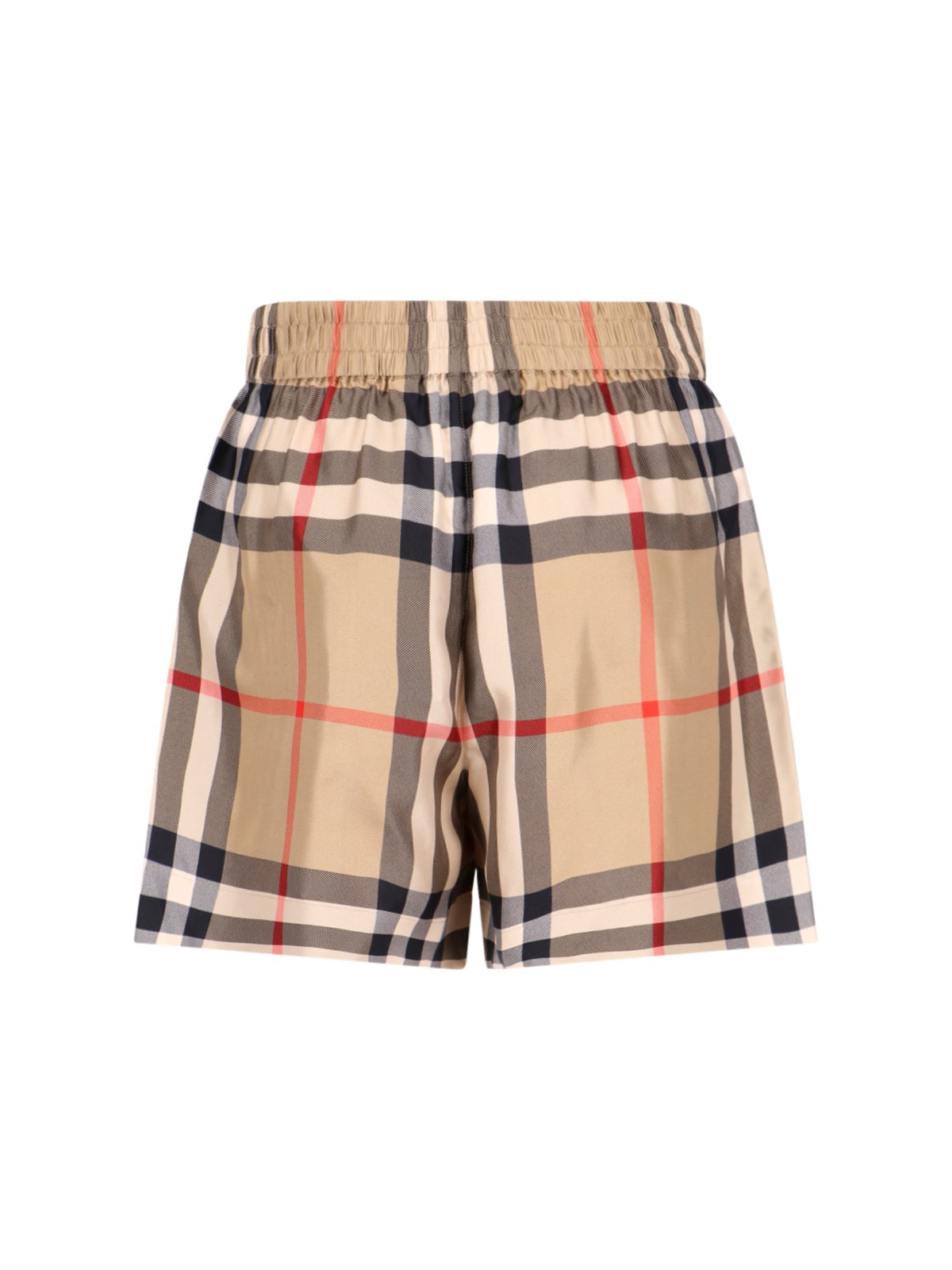ショートパンツ BURBERRY Printed Silk Shorts BURBERRY Straight-Leg Printed Silk-Poplin Shorts for Men