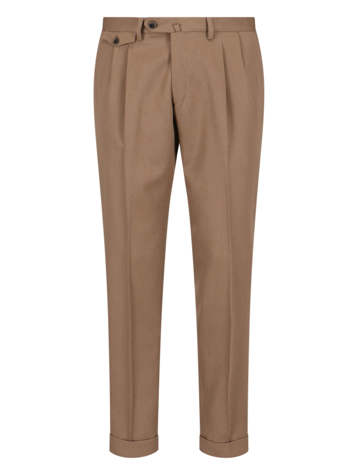 Briglia 1949 Mid-rise Slim-cut Trousers In Brown