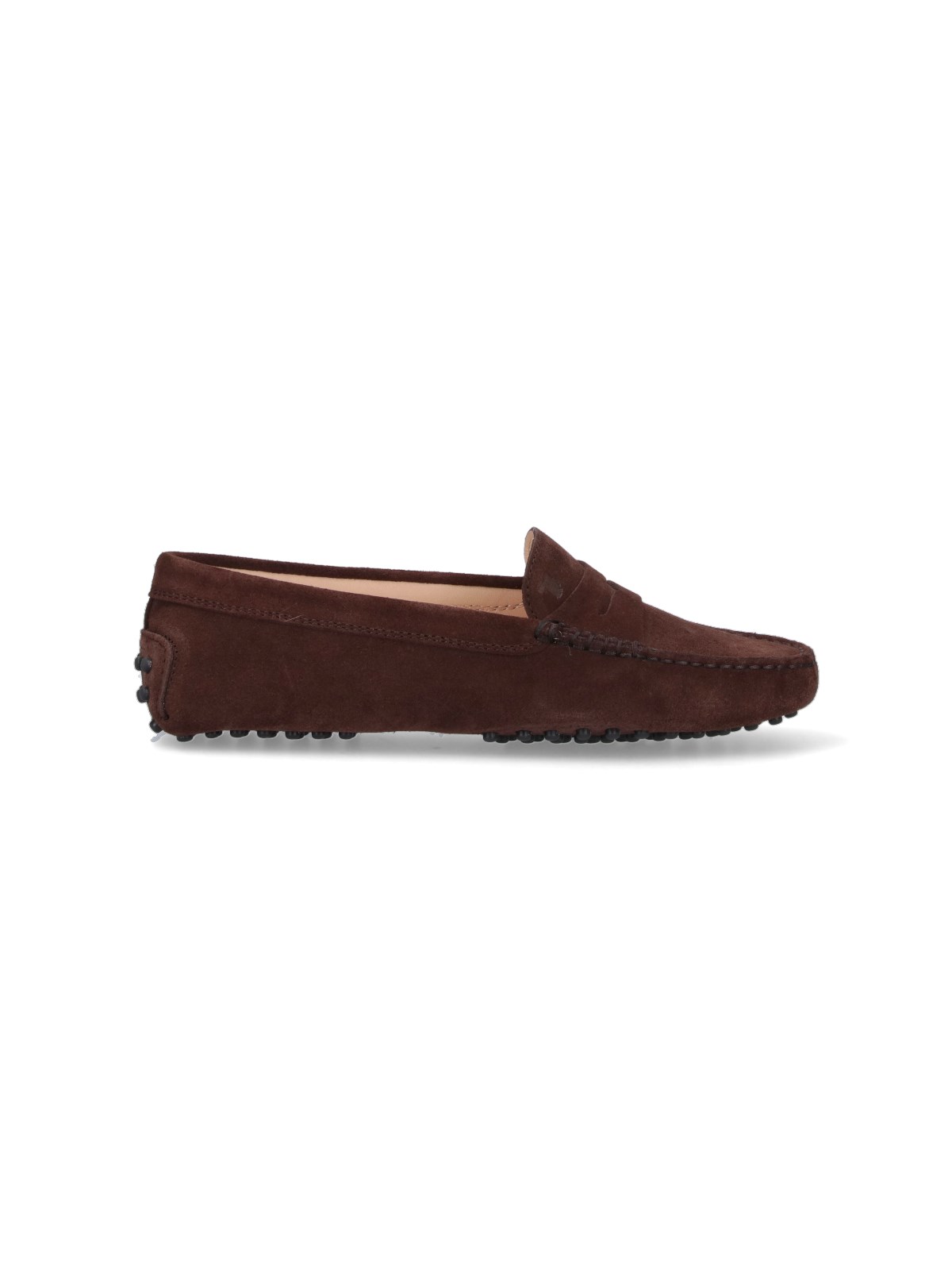 Shop Tod's "gommino" Loafers In Brown