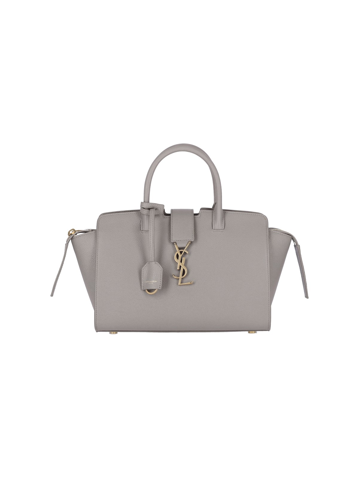 Shop Saint Laurent 'baby Downtown' Handbag In Gray