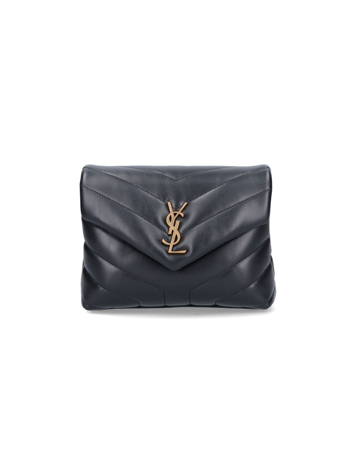 Shop Saint Laurent 'loulou' Shoulder Bag In Black  