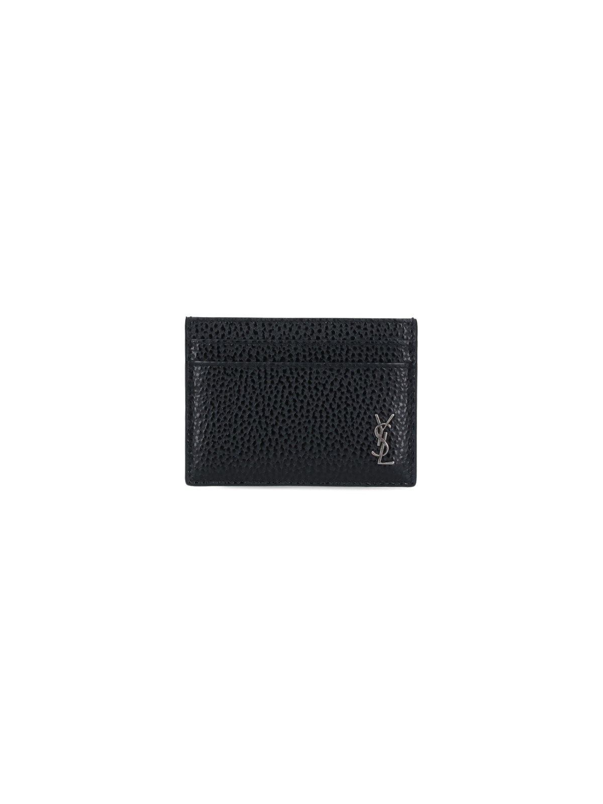 Shop Saint Laurent "cassandre" Card Holder In Black  