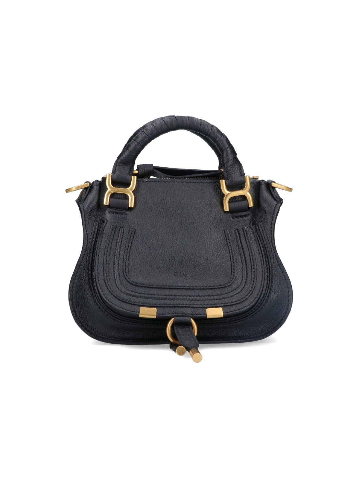Shop Chloé 'marcie' Mini Bag In Black  