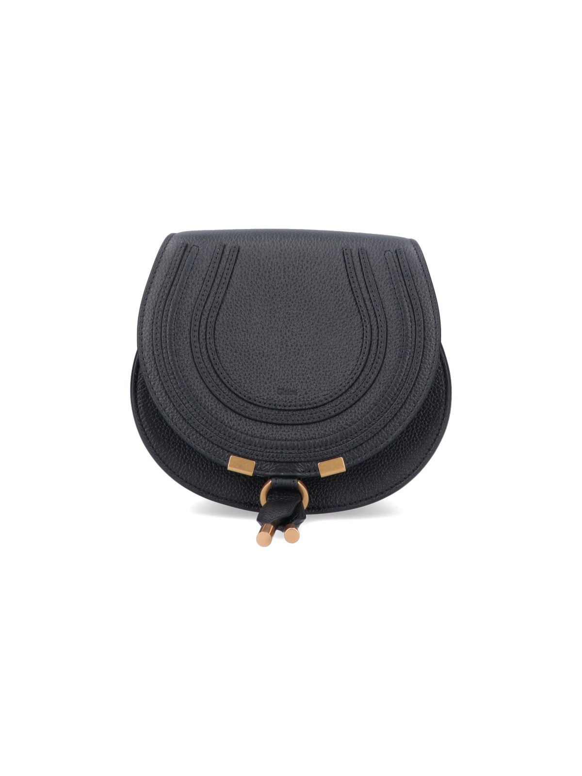 Shop Chloé Small Shoulder Bag 'marcie' In Black  