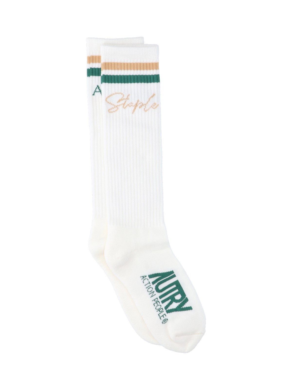 Autry X Jeff Staple Logo Socks In White