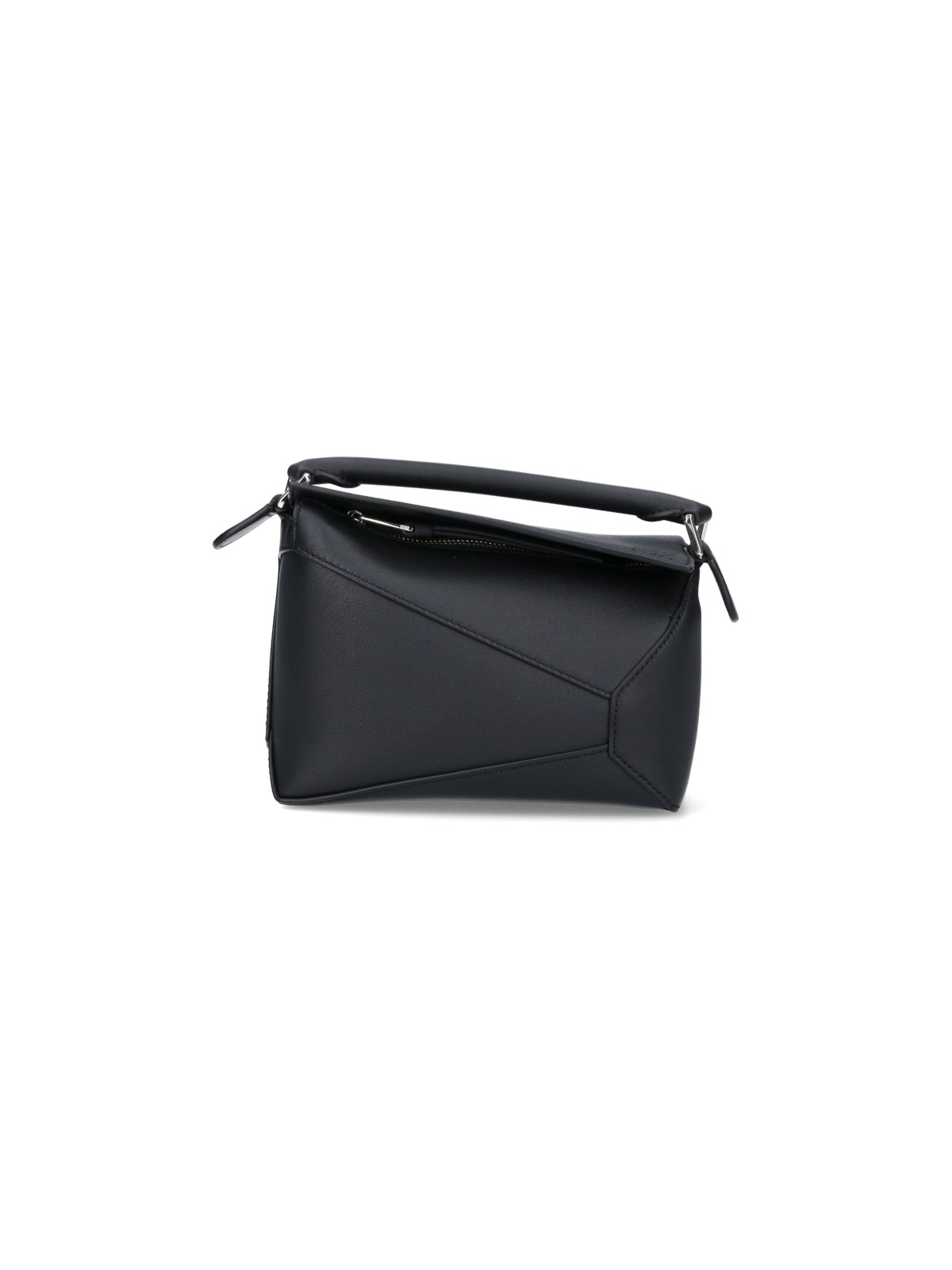 Shop Loewe Mini Shoulder Bag "puzzle" In Black  