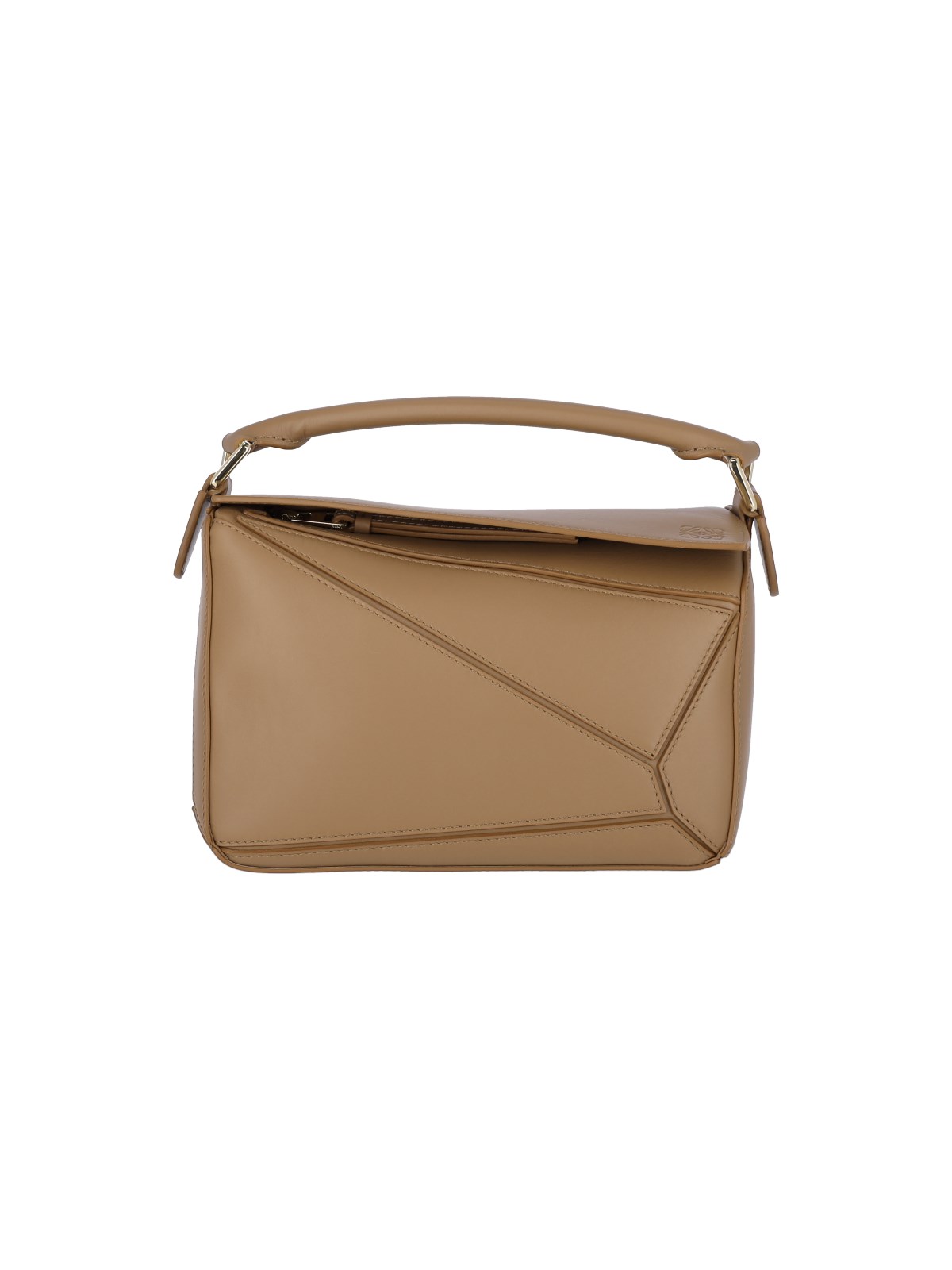 Shop Loewe 'puzzle' Small Bag In Brown