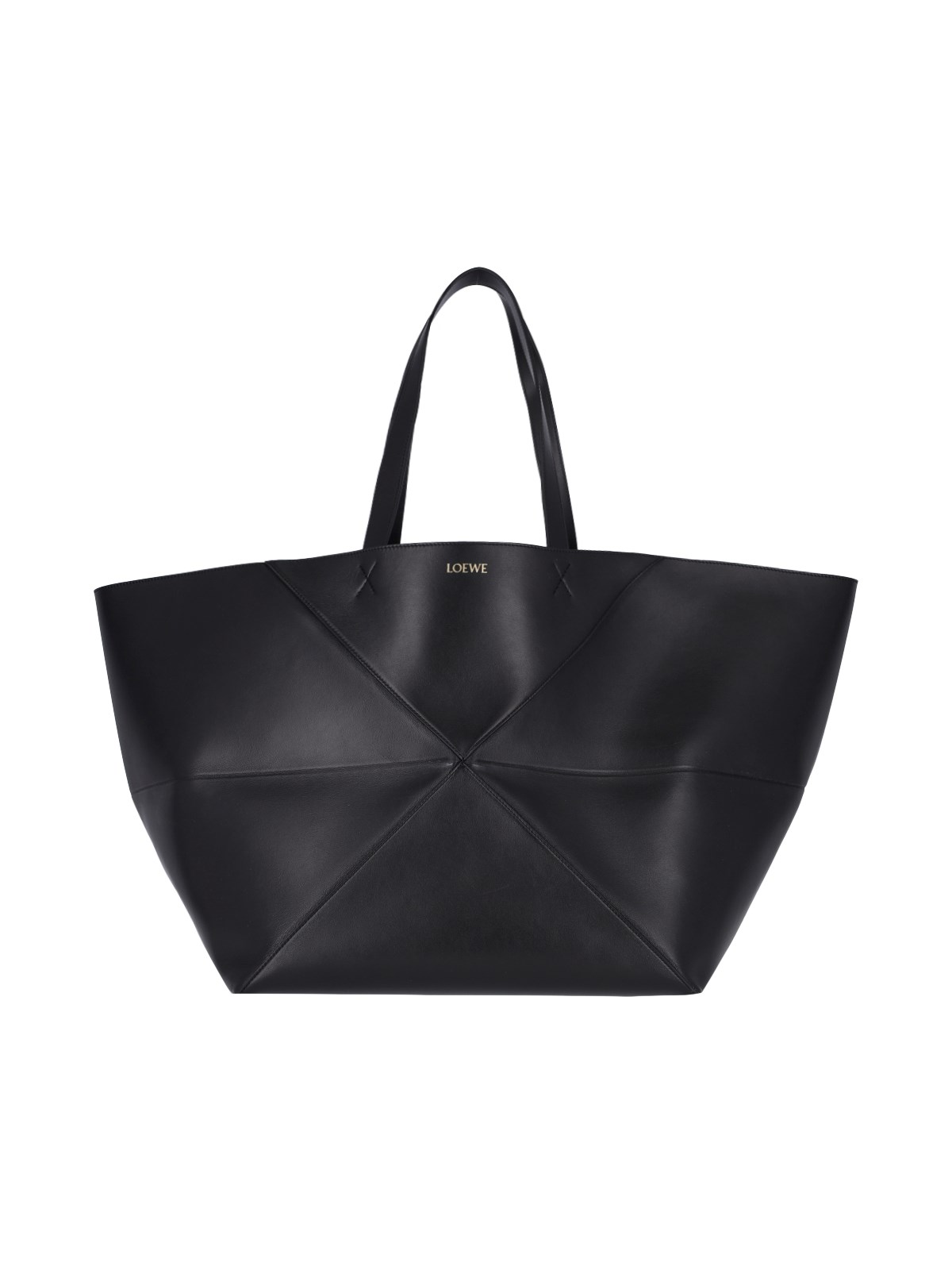 Loewe 'puzzle Fold Xl' Tote Bag In Black  