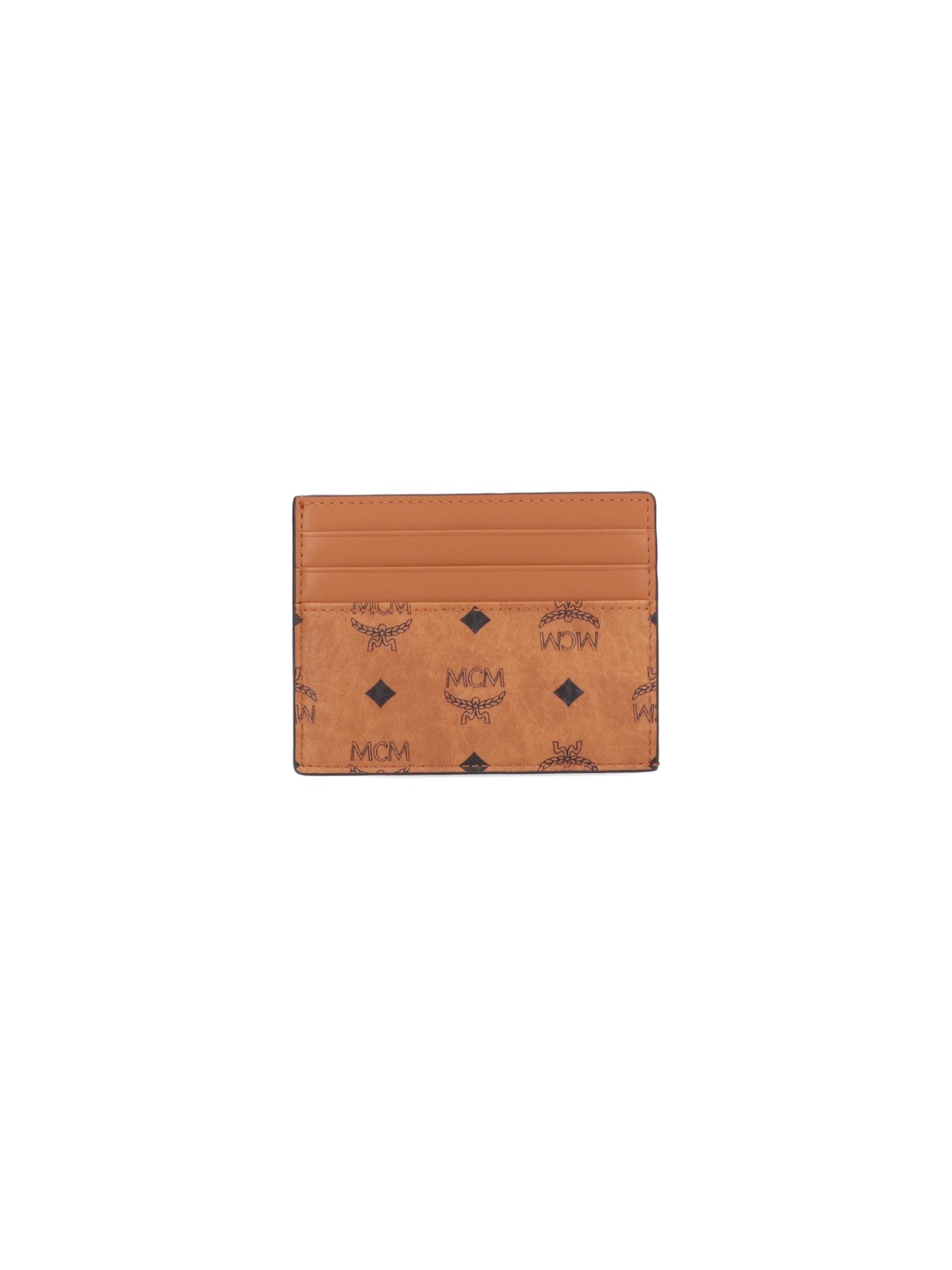 Mcm Visetos Original Card Holder In Brown