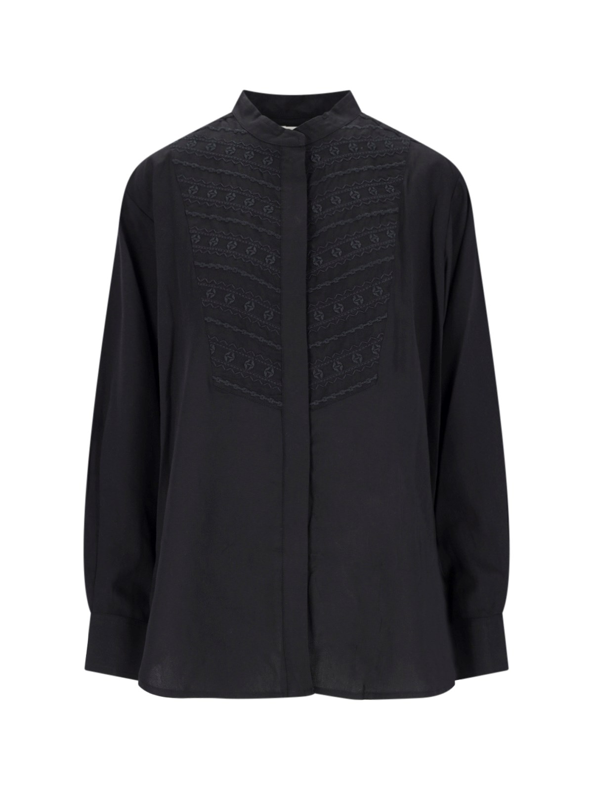 Isabel Marant Étoile Embroidered Shirt In Black  