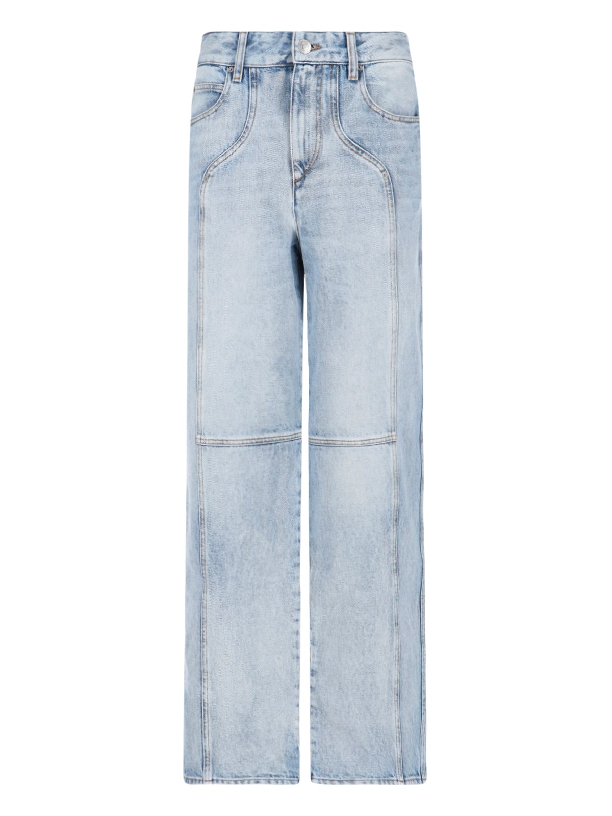 Isabel Marant Étoile Straight Jeans In Light Blue