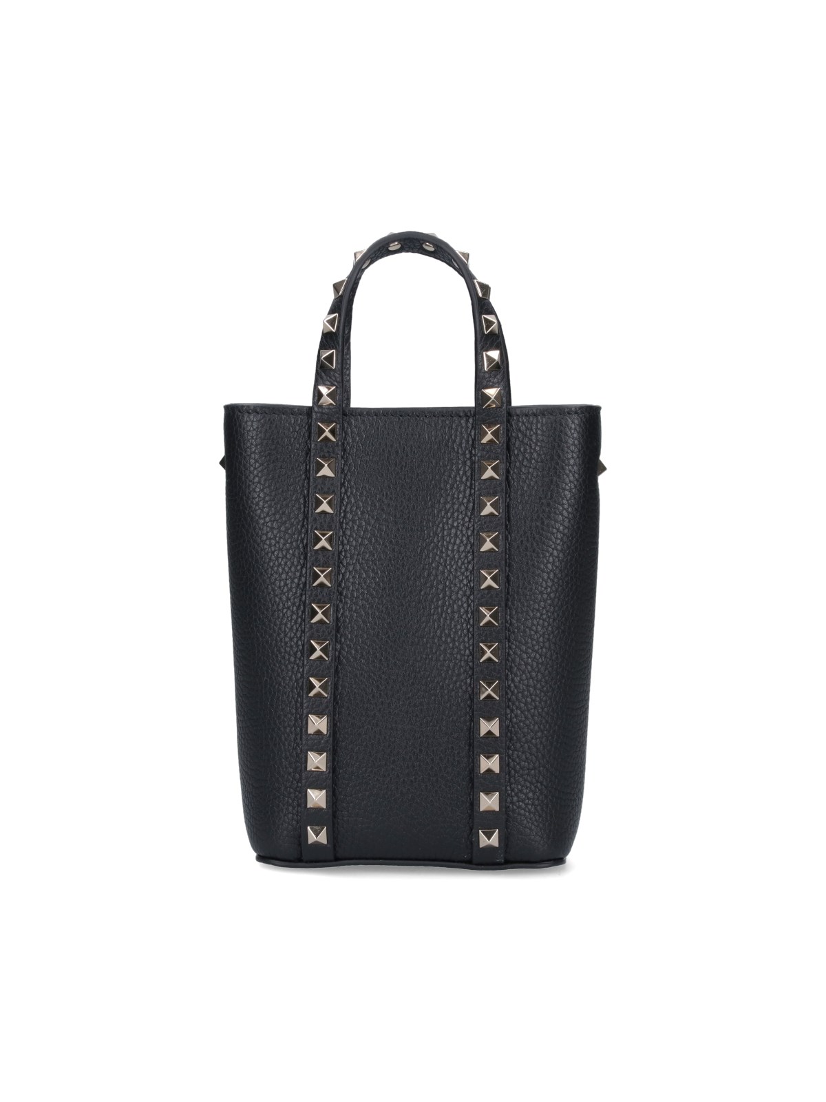 Shop Valentino 'rockstud' Tote Bag In Black  