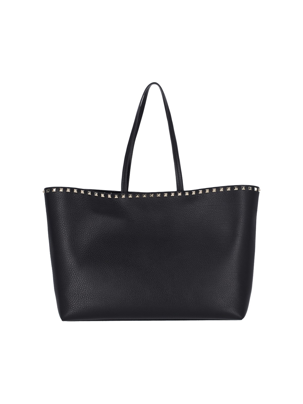 Shop Valentino 'rockstud' Tote Bag In Black  