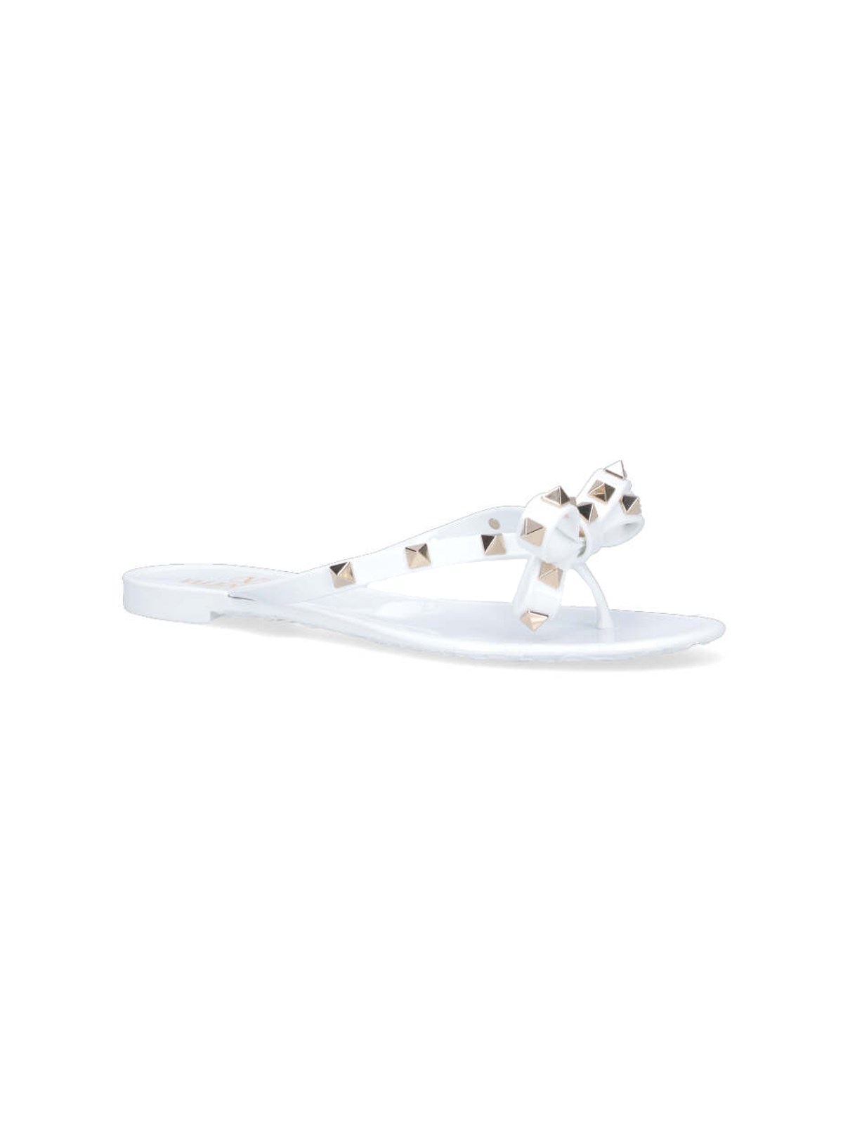 White valentino jelly online sandals