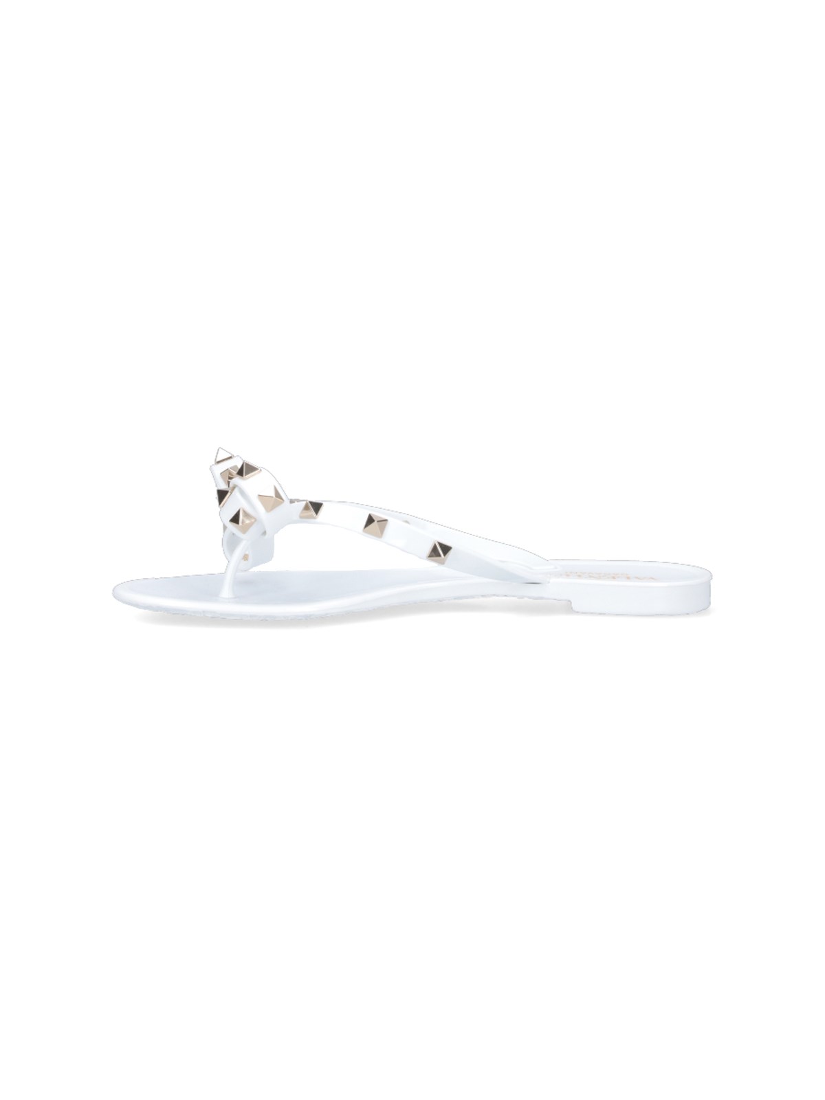 White valentino flip discount flops