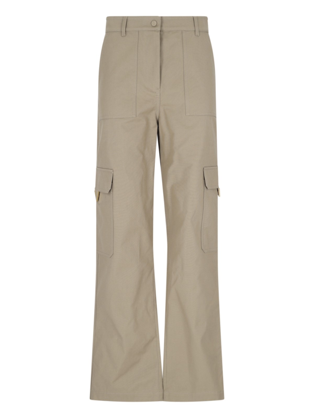 Valentino Cargo Trousers In Brown