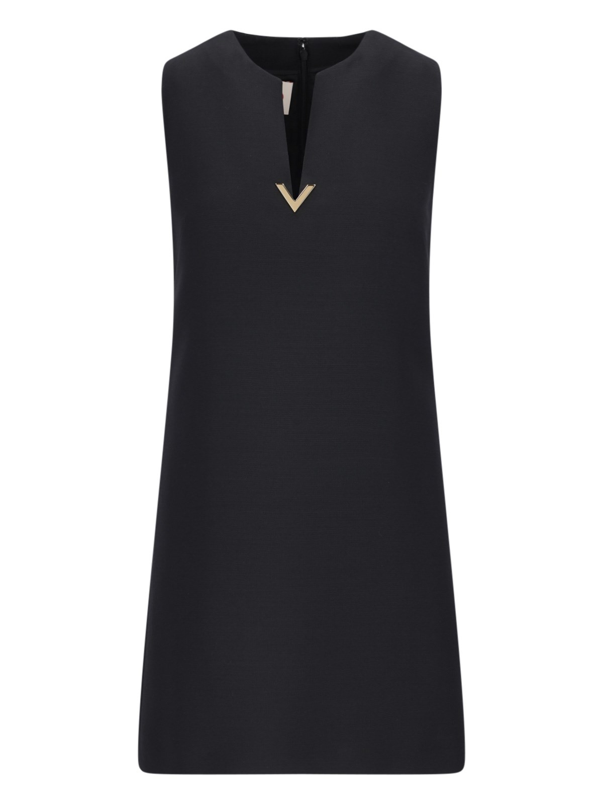 Valentino Logo Mini Dress In Black  
