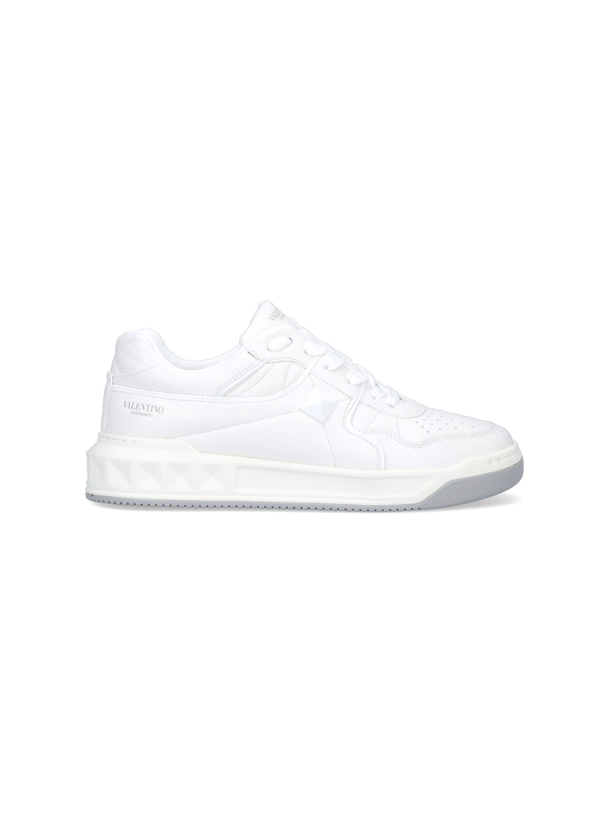 Shop Valentino "one Stud" Sneakers In White