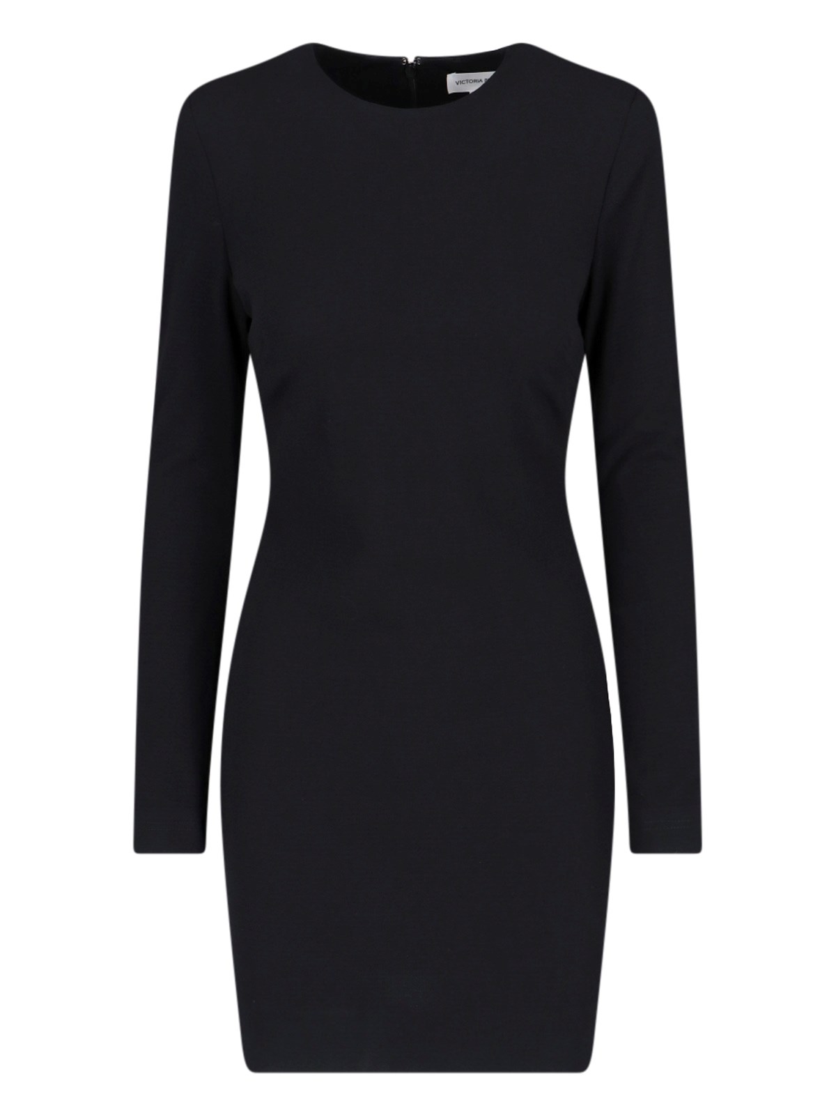 Shop Victoria Beckham Shift Midi Dress In Black  