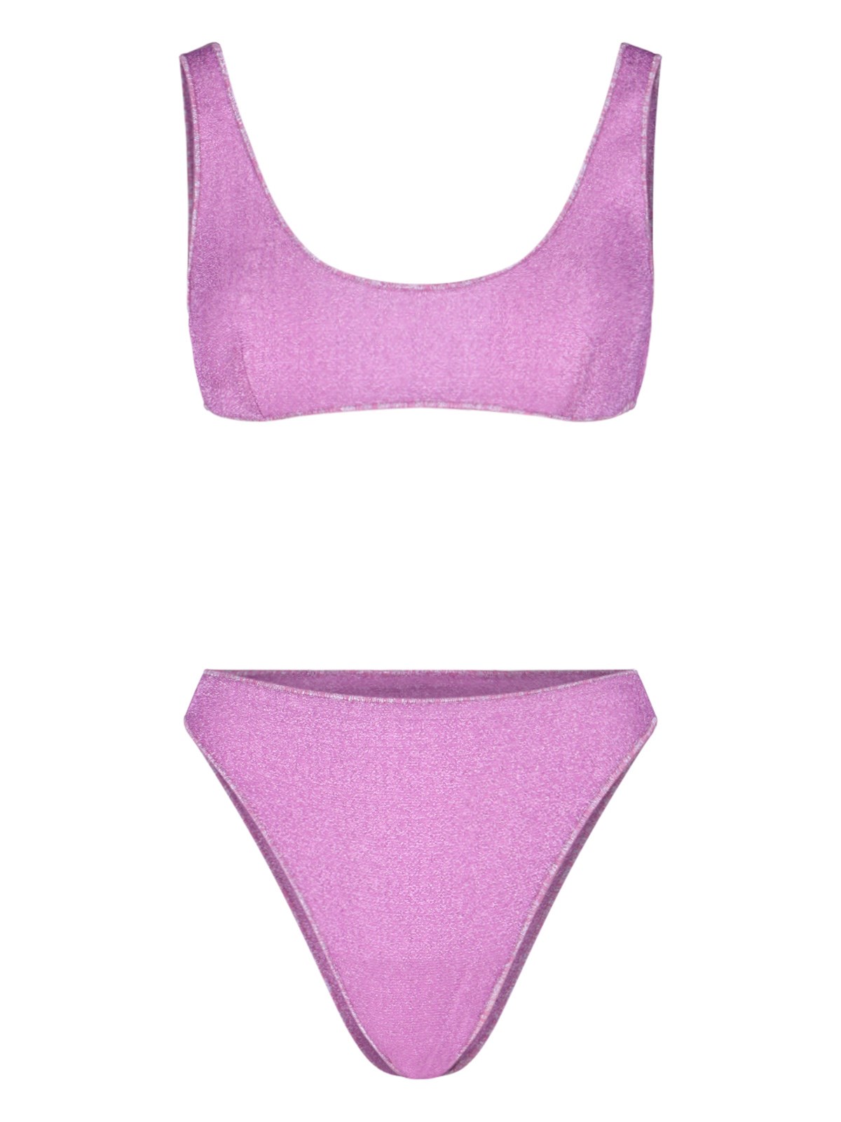 Shop Oseree 'lumière Sporty Sunday' Bikini Set In Purple