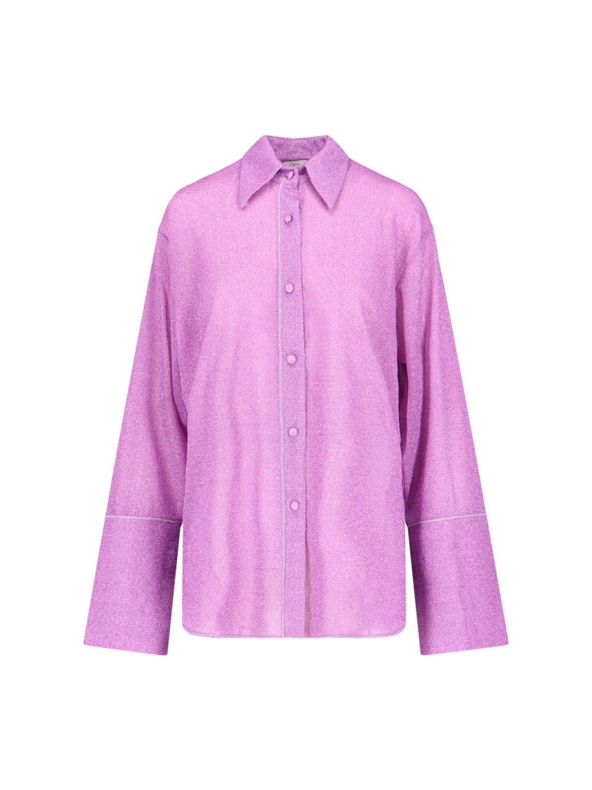 Shop Oseree 'lumière Sleeves' Shirt In Purple