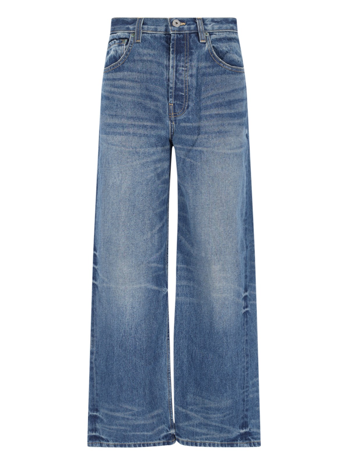 Shop Interior Wide Jeans In Blue