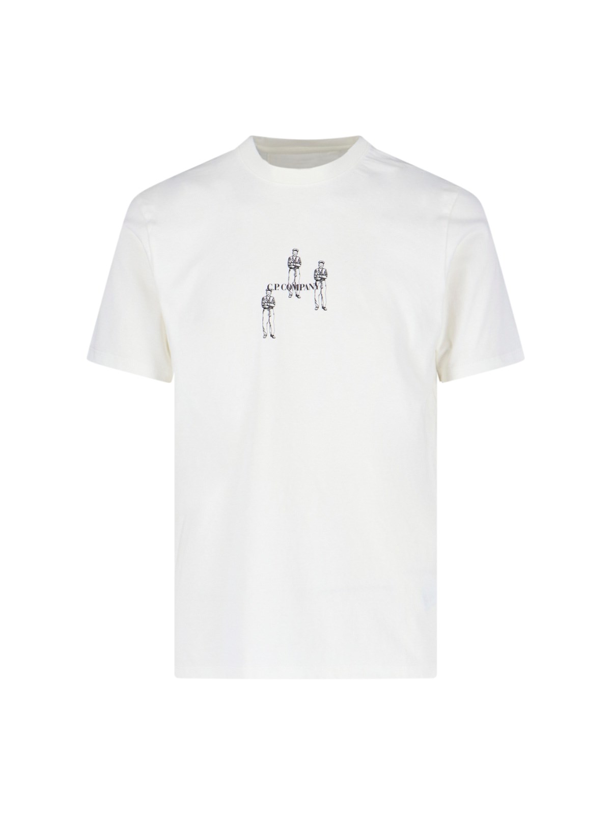 Shop C.p. Company 'british Sailor' T-shirt In White