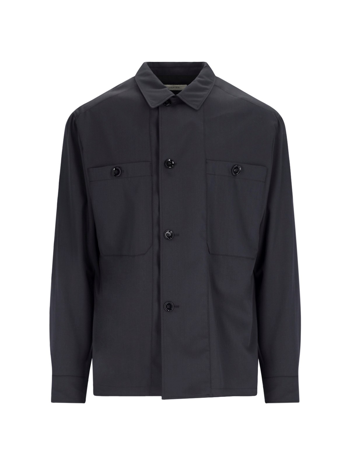 Shop Lemaire 'military' Shirt In Black  