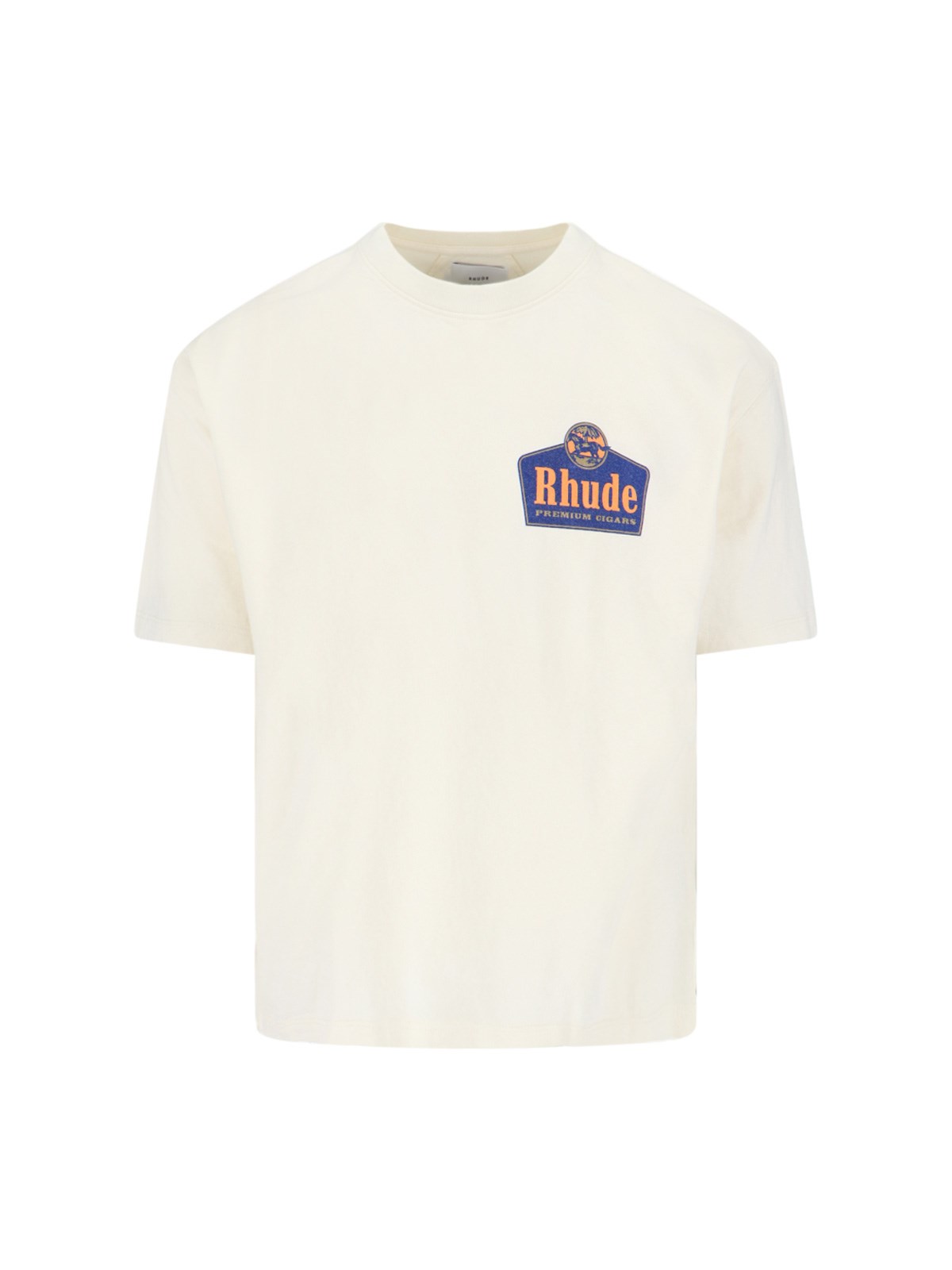 Shop Rhude 'grand-cru' T-shirt In Cream
