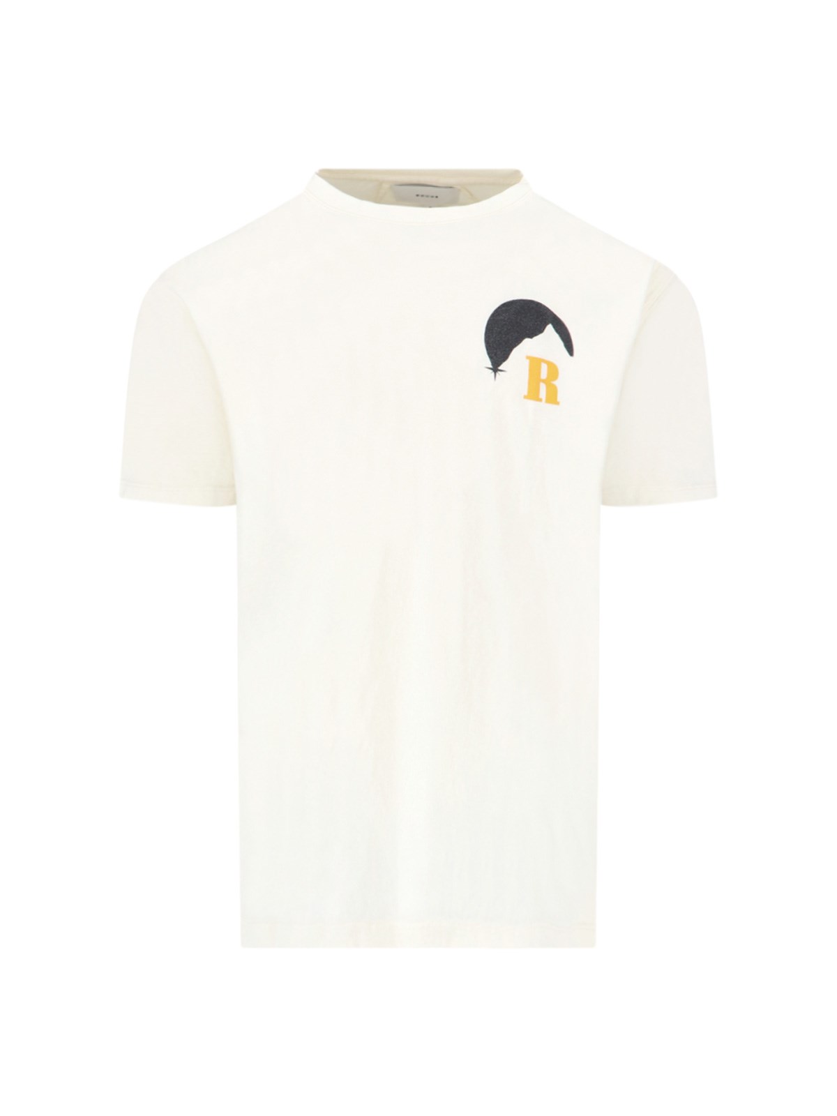 Shop Rhude 'moonlight' T-shirt In Cream