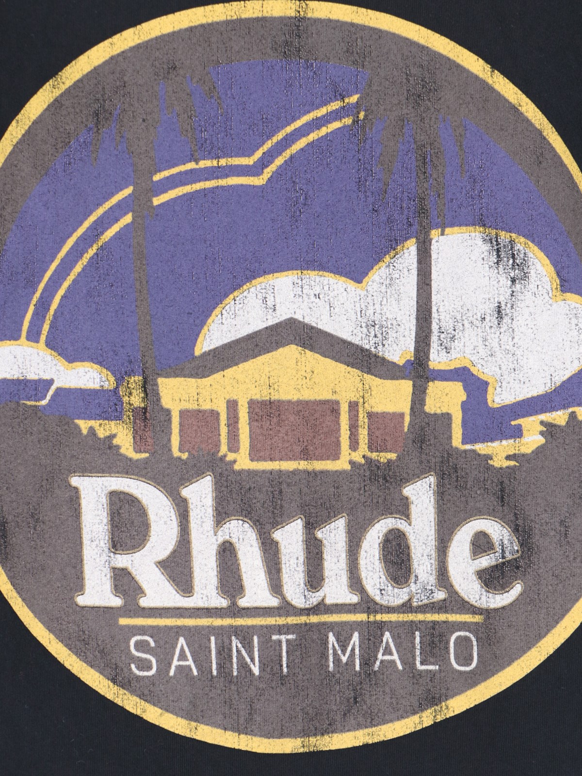 【関税込み】Rhude ブラック Saint Malo Tシャツ Saint Malo Tee | Vintage Black – Capsule NYC