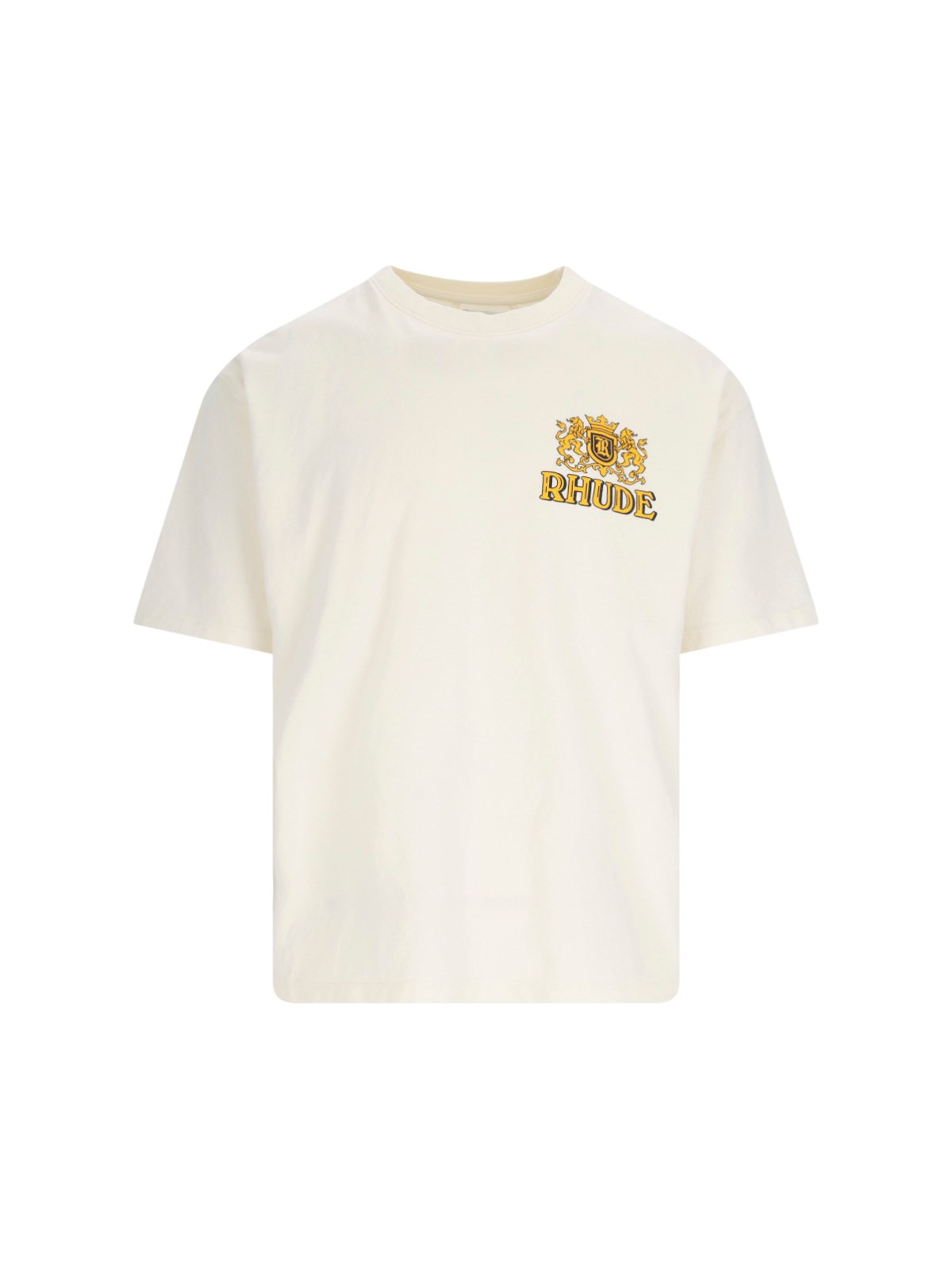 Shop Rhude 'cresta Cigar' T-shirt In White