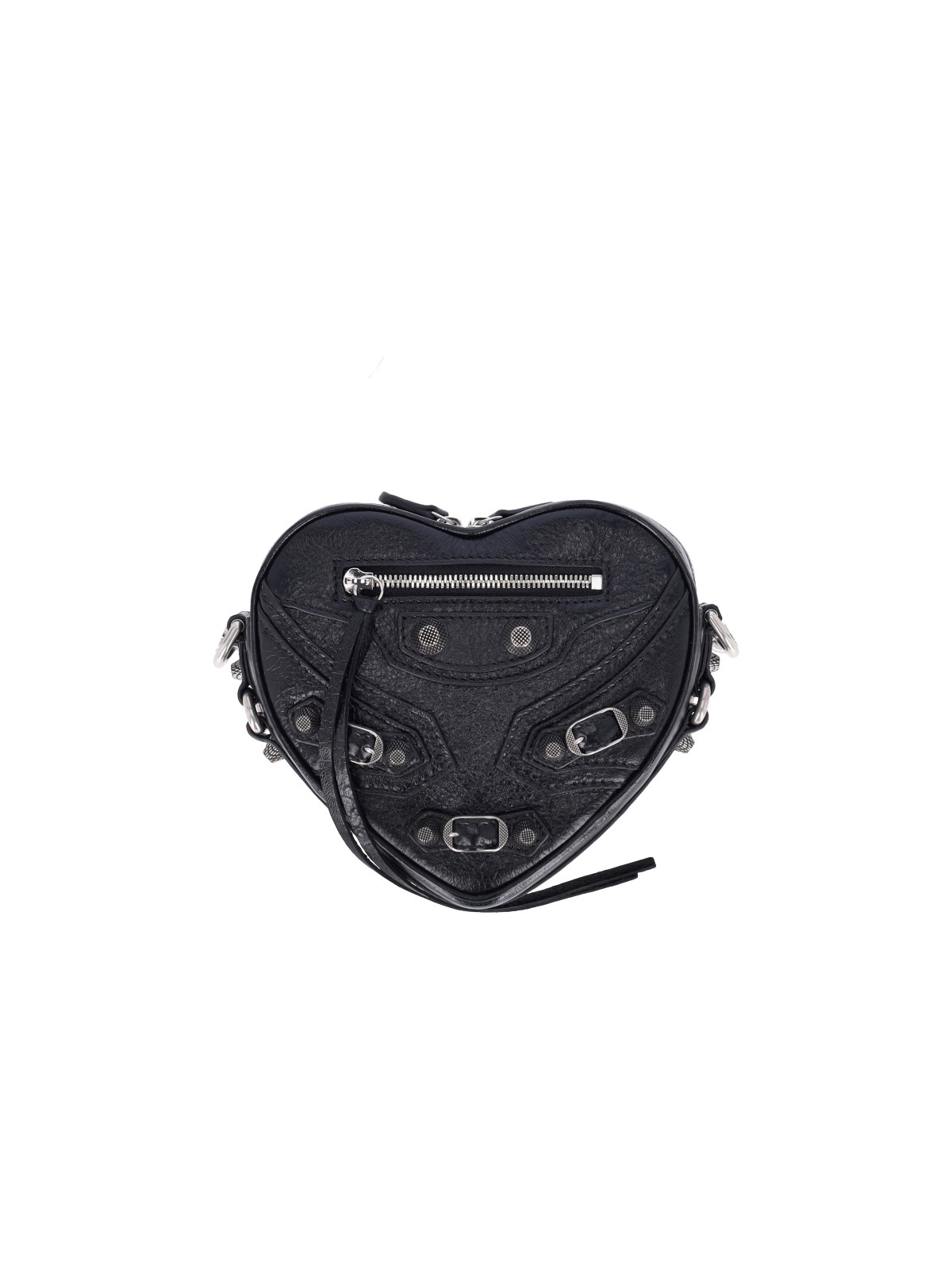 Shop Balenciaga "le Cagole Heart" Mini Bag In Black  