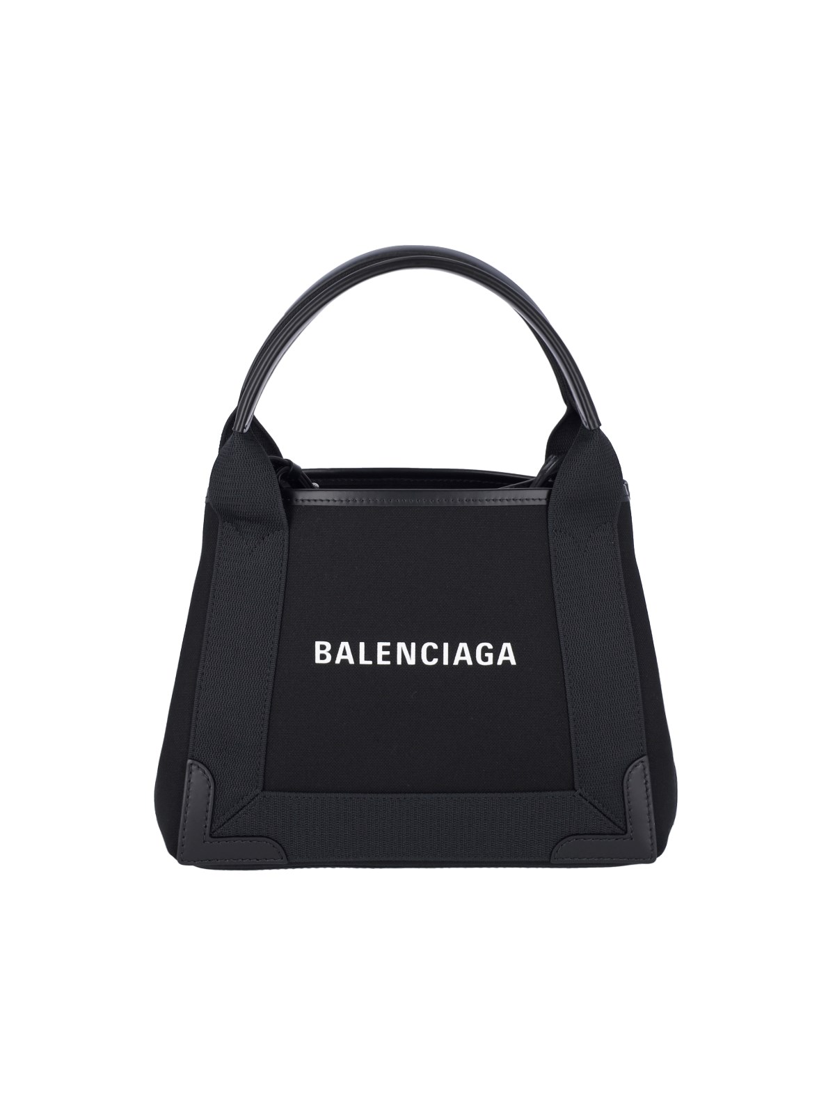 Shop Balenciaga 'navy Cabas Xs' Tote Bag In Black  