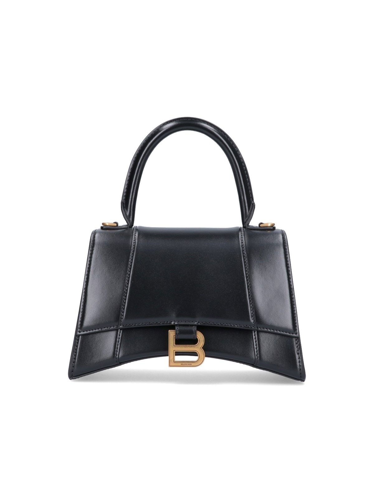 Balenciaga 'hourglass' Bag In Black  