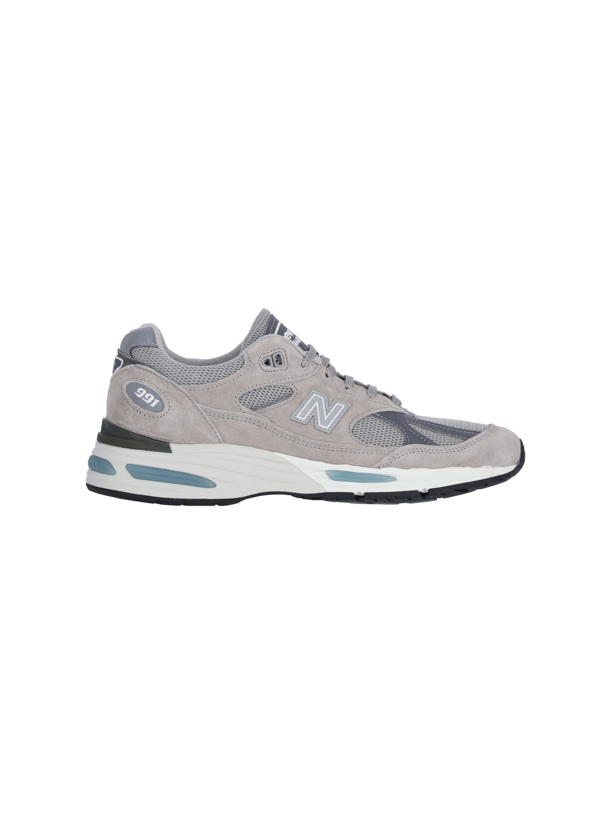 Shop New Balance 'made In Uk 991v2' Sneakers In Gray