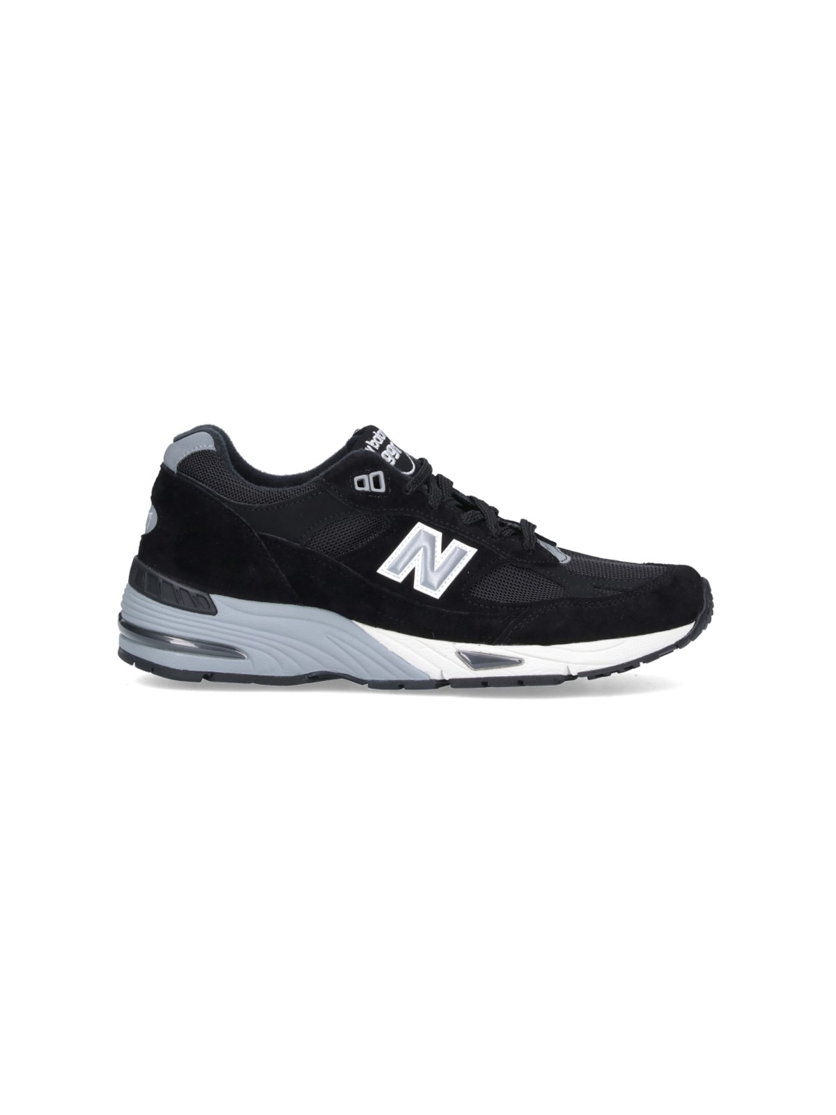 Shop New Balance "991v1" Sneakers In Black  