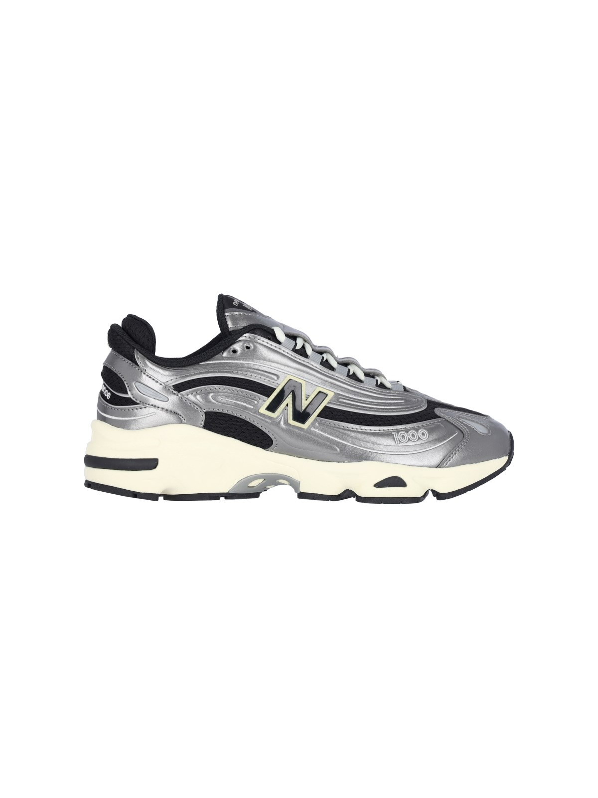 Shop New Balance "1000" Sneakers In Silver