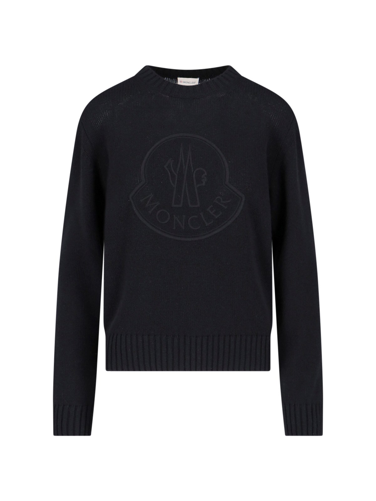 Moncler Logo Sweater In Black  