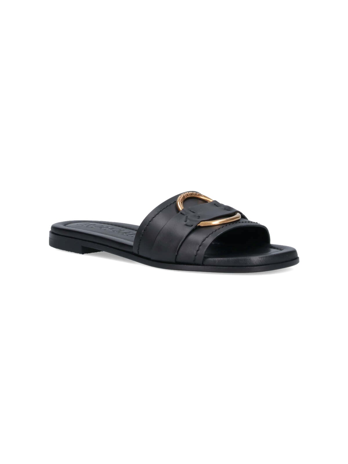 【送料&関税込】Moncler Slide Bell Moncler Bell Leather Slides | Brown | FARFETCH