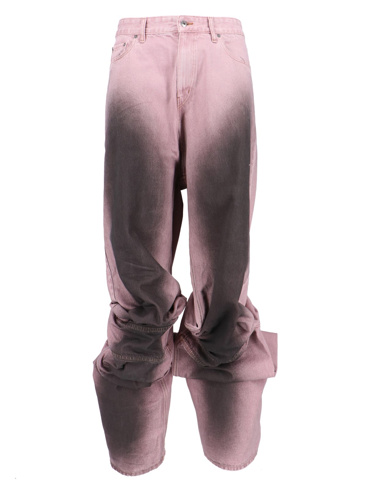 Shop Y/project Flared Jeans In Pink