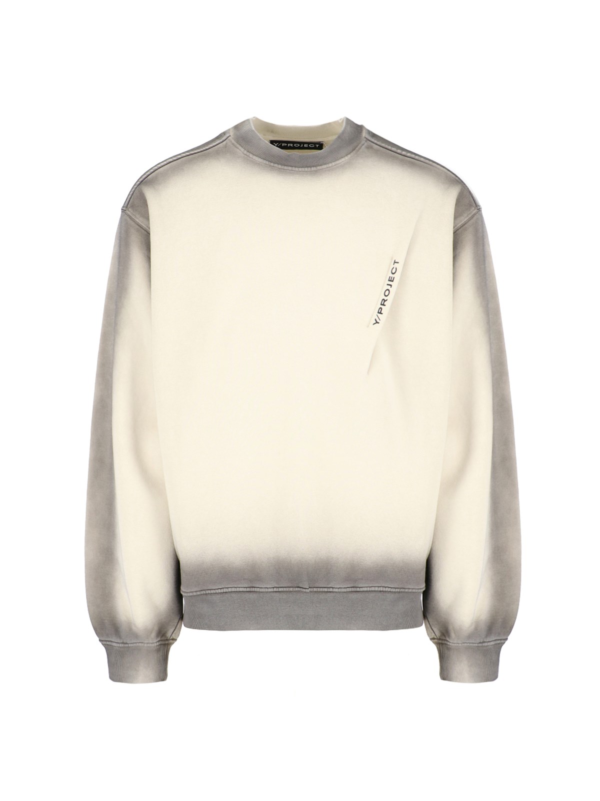 Shop Y/project Logo Sweatshirt In Cream