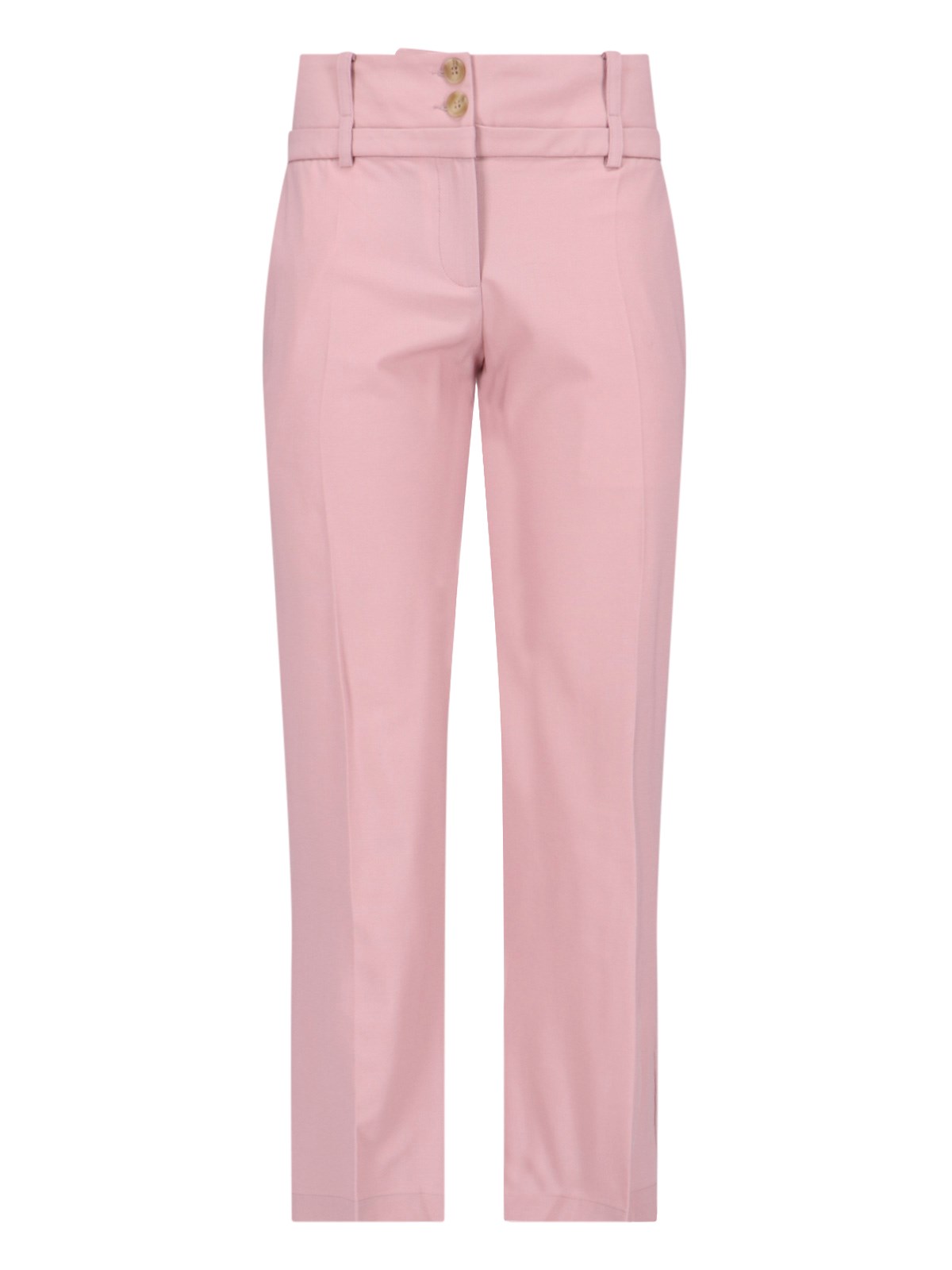 Shop Eudon Choi Straight Trousers In Pink